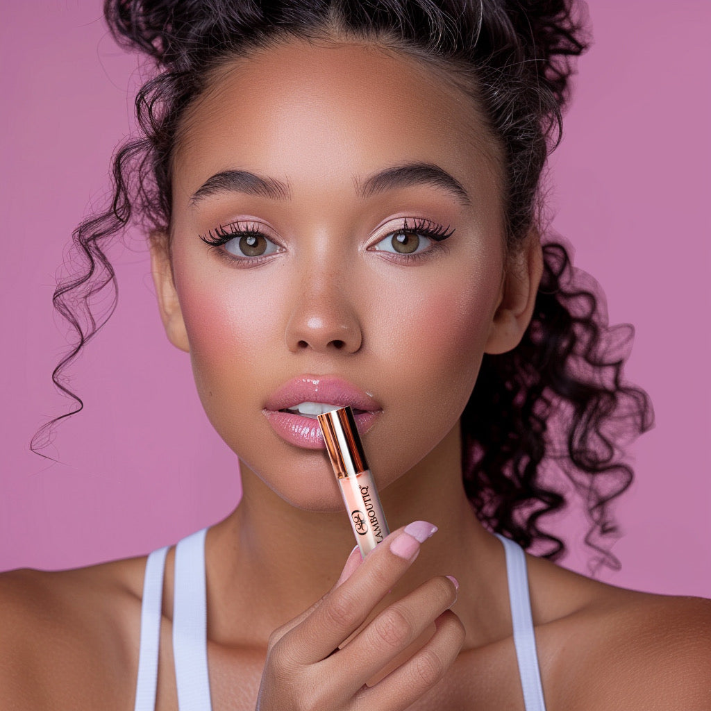 Lip plumper in a perfect Pout Perfection shade for irresistibly fuller lips